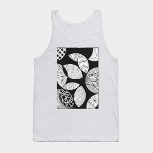 Circles with flowers and abstract patterns Tank Top